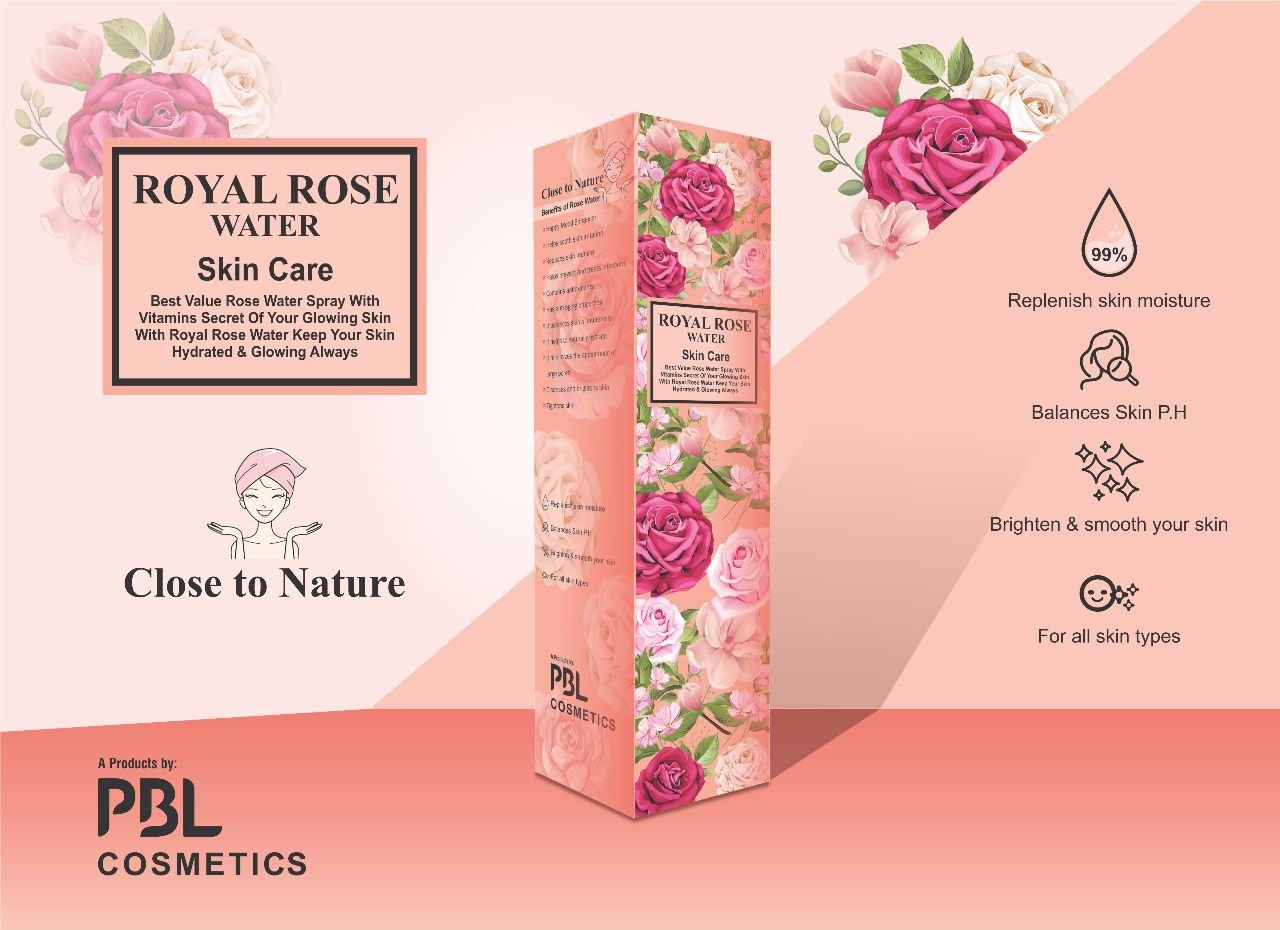 PBL  Royal Rose Water (100ml) 100% Pure Rose Water