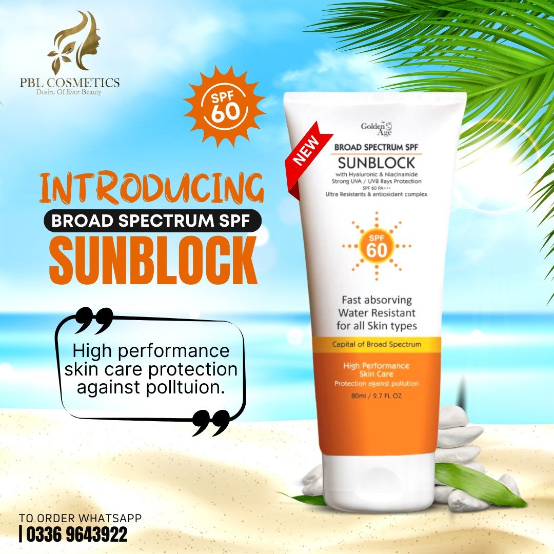 PBL Golden Age BROAD SPECTRUM SPF SUNBLOCK (80 ml)