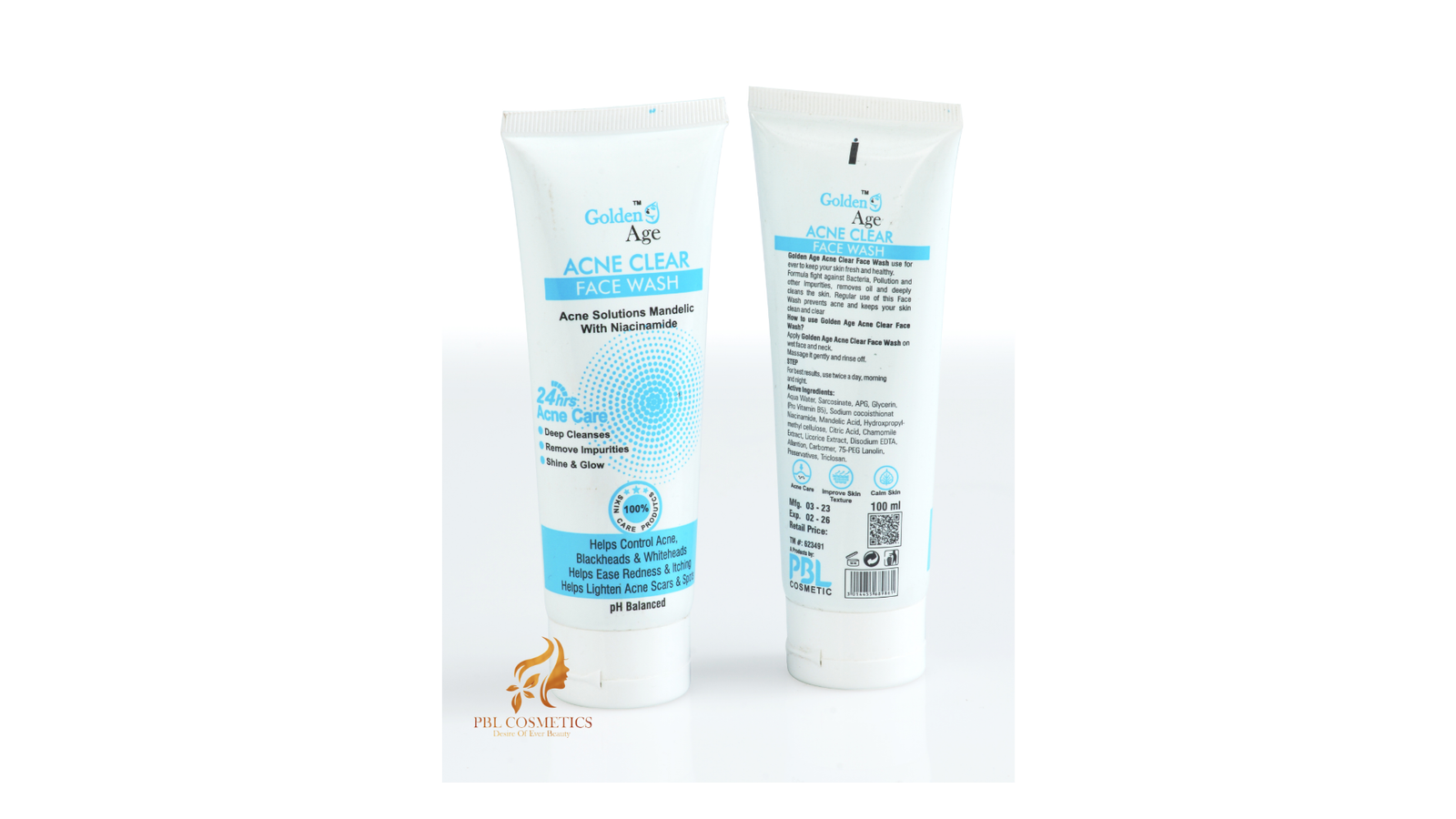 PBL  ACNE CLEAR FACE WASH (100ml)