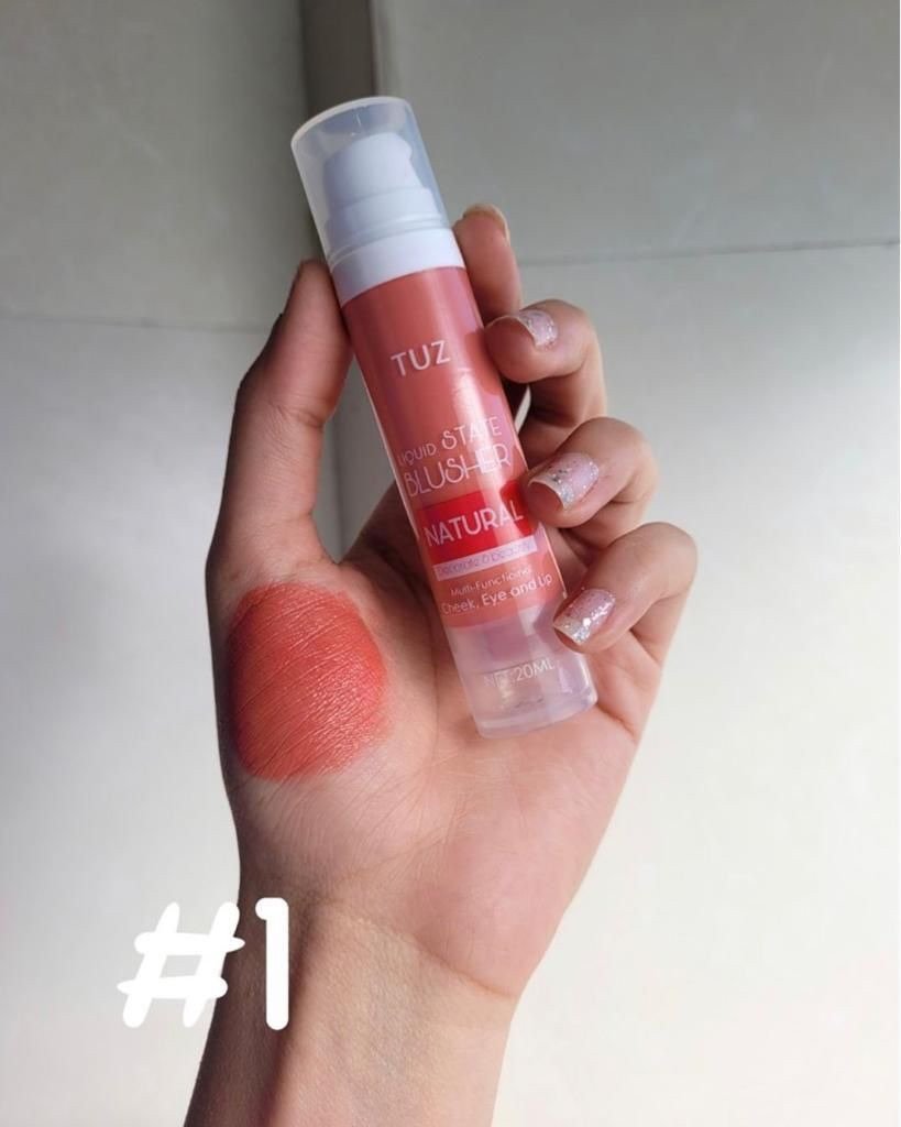 Tuz Liquid Blusher – Lightweight, Buildable Flush of Color