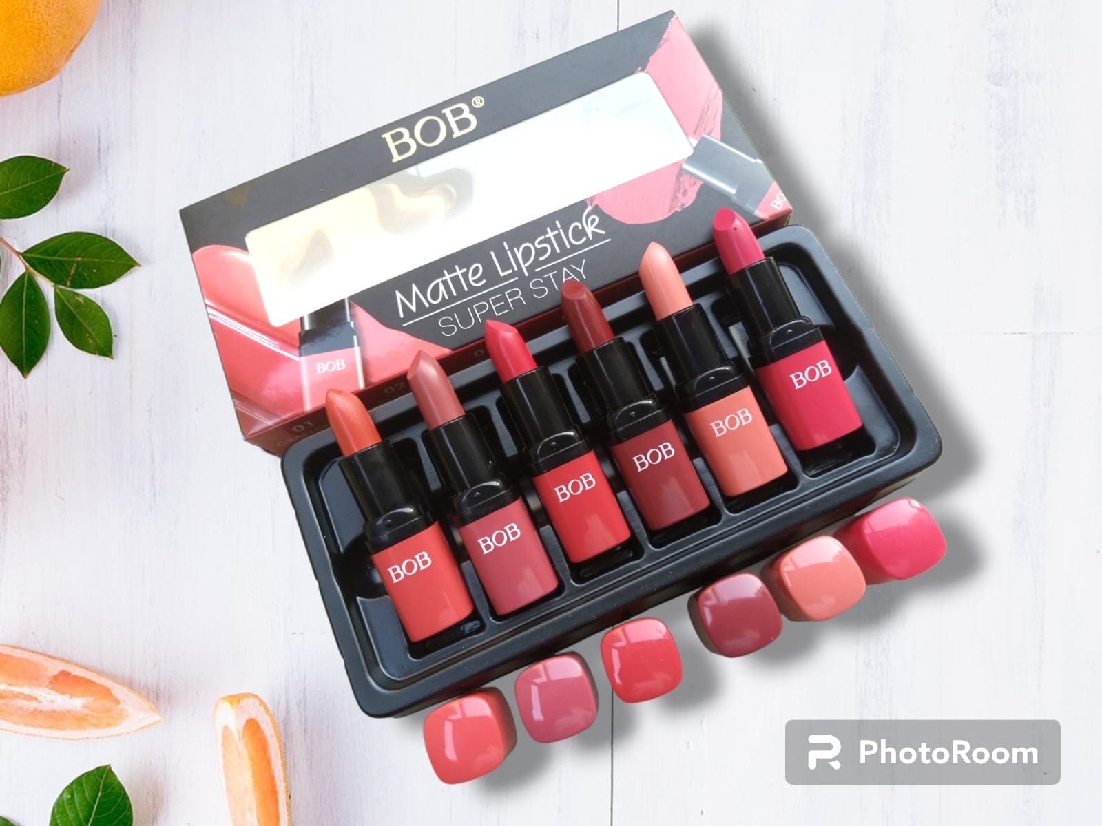 BOB Matte Lipstick (C) – 12-Piece Pack (Long-Lasting & High-Pigment