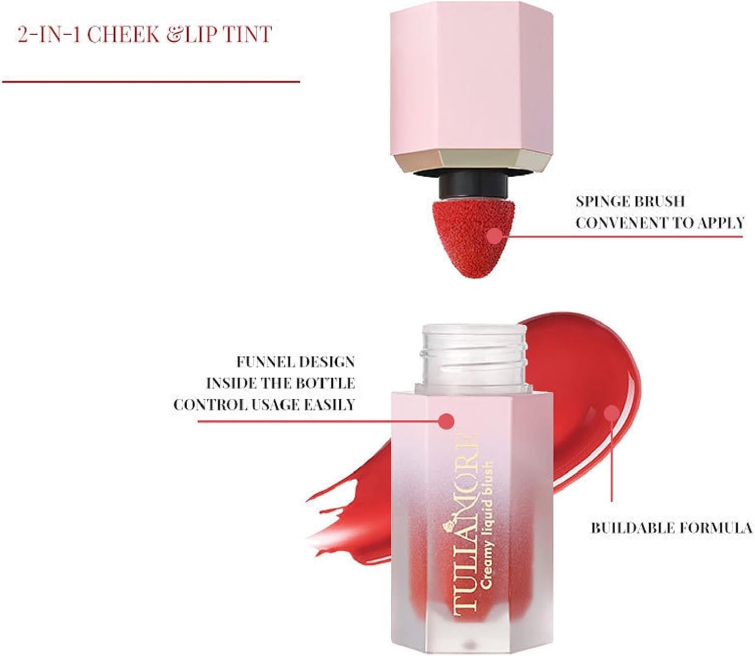 Bavooty Matte Liquid Blush, Cream, Matte Liquid Blush Makeup, - Image 3