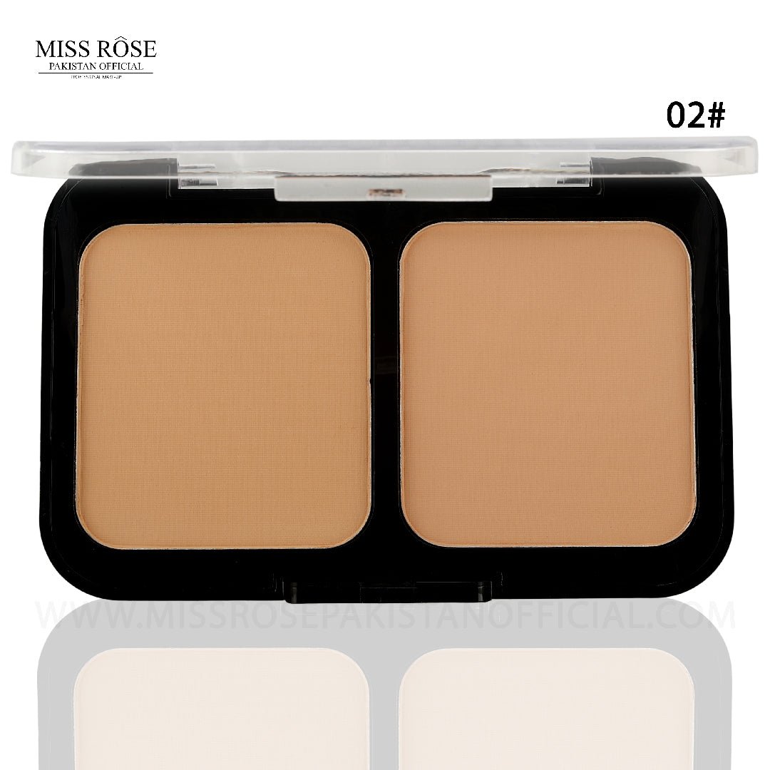 Miss Rose 2 in 1 Square Compact Powder