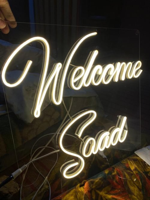 Welcome Saad Neon Sign