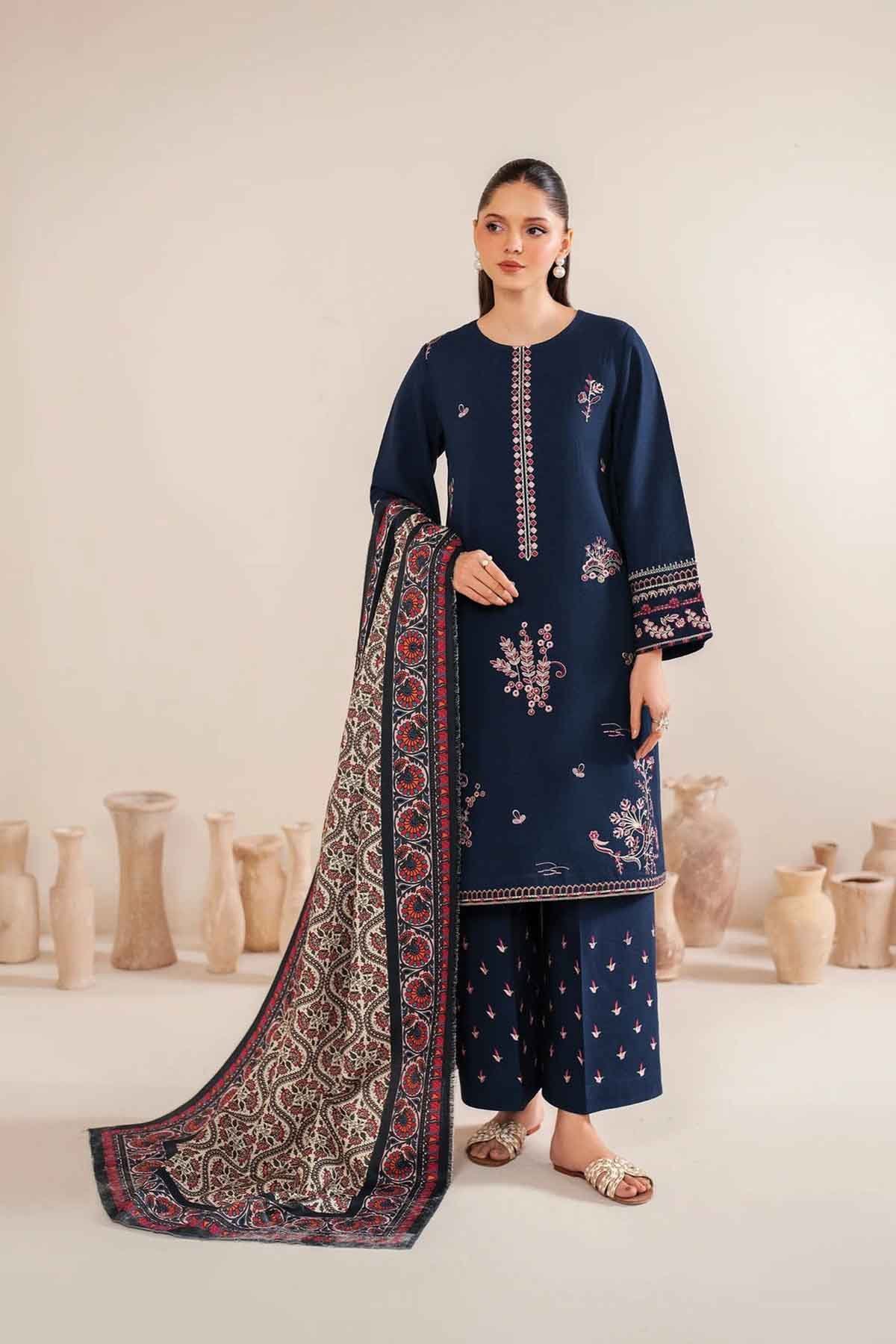 Charizma – EC640 | Unstitched | Embroidered 3 Piece