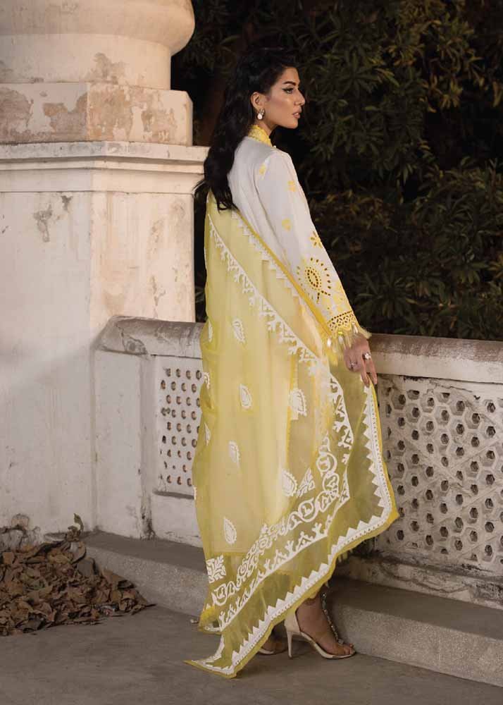 Laam – EC680 | Unstitched | Embroidered 3 Piece