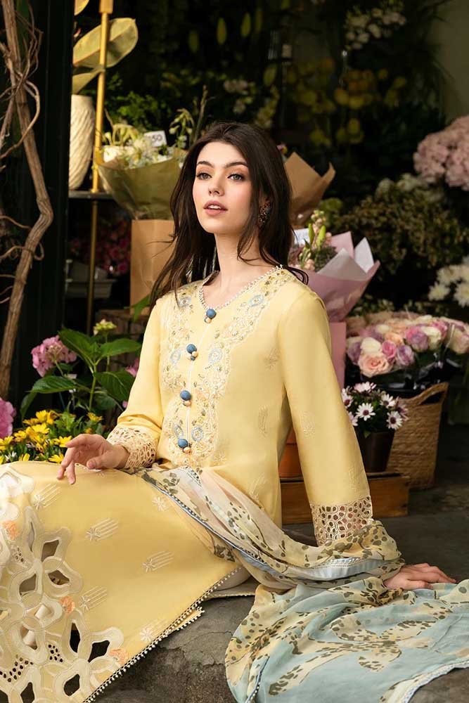 Mushq – EC691 | Unstitched | Embroidered 3 Piece