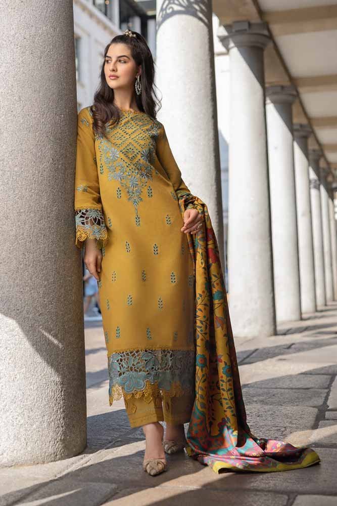 Rang Rasiya – EC645 | Unstitched | Embroidered 3 Piece