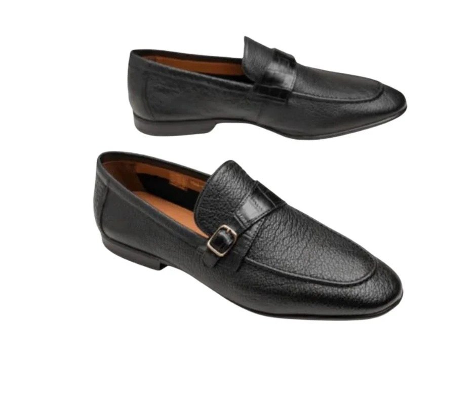 4259 SD BLK (Flexible Leather Shoes)